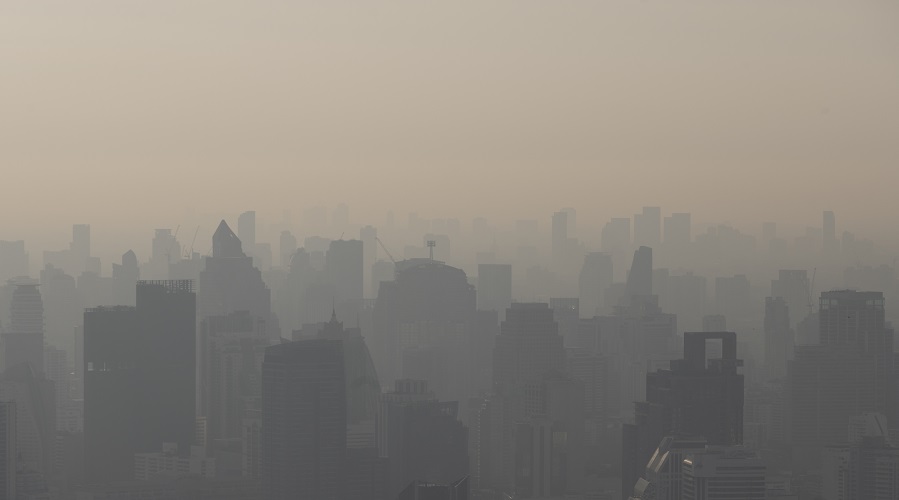 低能见度的城市空气污染