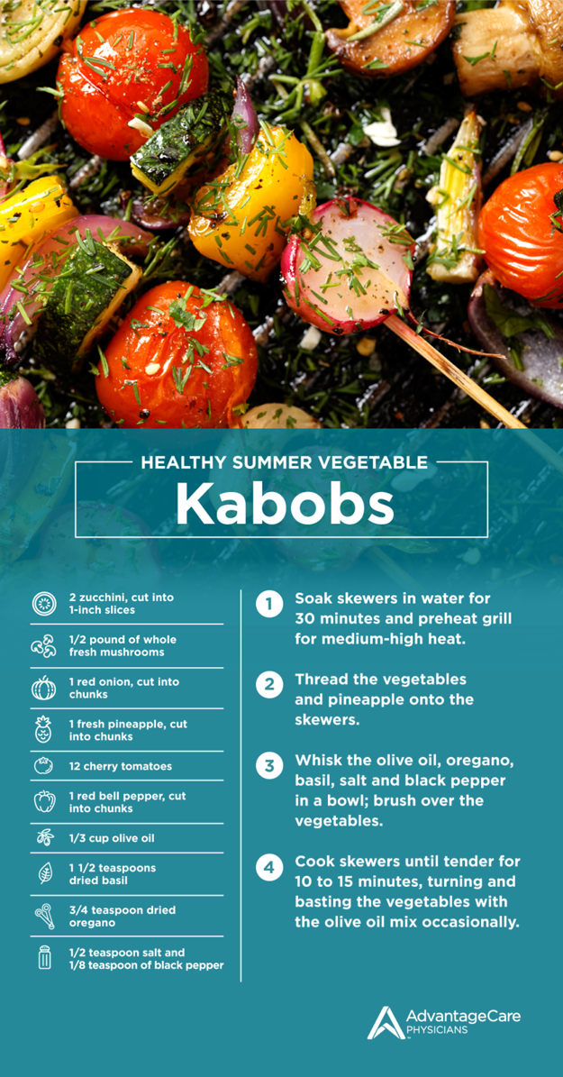 健康夏季蔬菜串